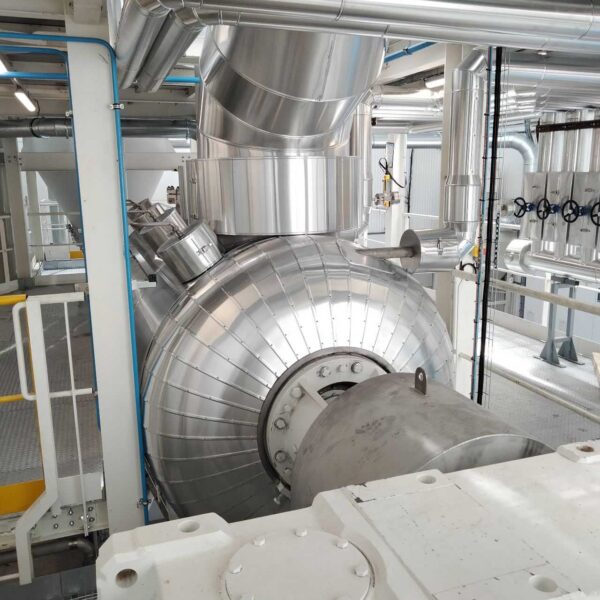 Chantier calorifuge dans l'industrie