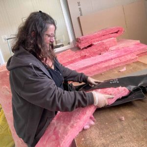 Atelier de confection des matelas thermiques