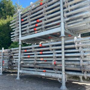 150 tonnes d'échafaudage sur parc